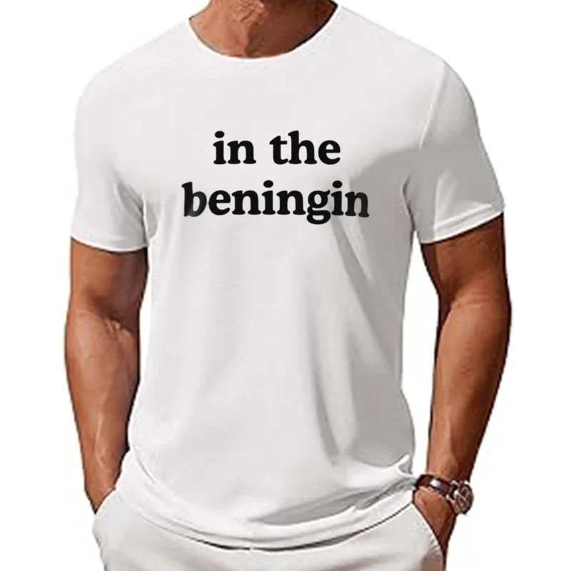Camiseta In The Beningin Meme, divertida camiseta de tendencia Y2k, ropa de calle suave 100% de algodón, camiseta in
