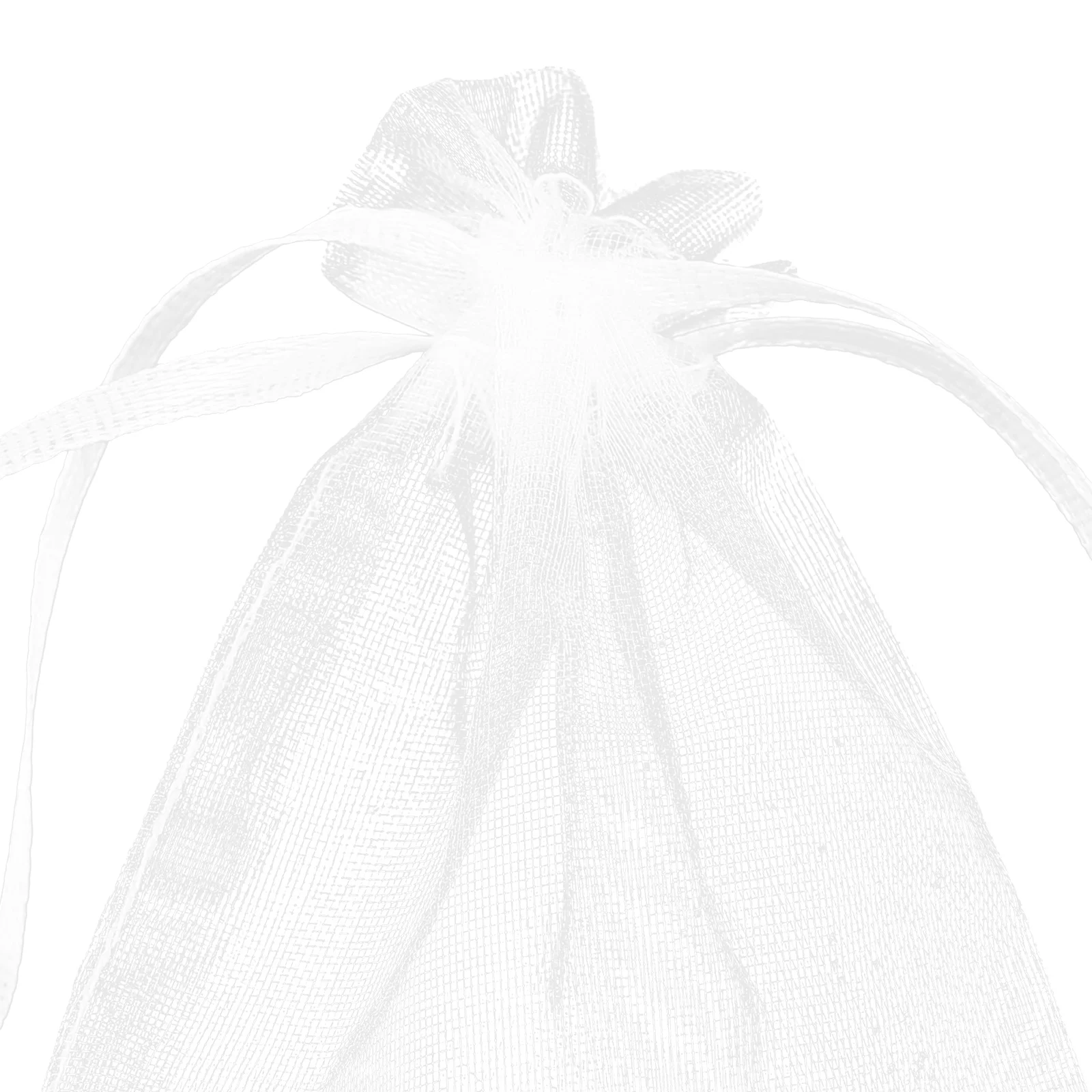 100 ชิ้น Mini สีขาว Organza ของขวัญงานแต่งงานโปรดปรานกระเป๋าคริสต์มาสเครื่องประดับขนาดเล็กกระเป๋า Drawstring Candy