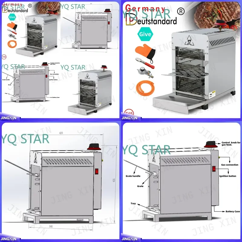 custom for Smokeless Portable Indoor BBQ Grill Korean Style Beef Barbecue Gas Grill Home Outdoor Cooking
