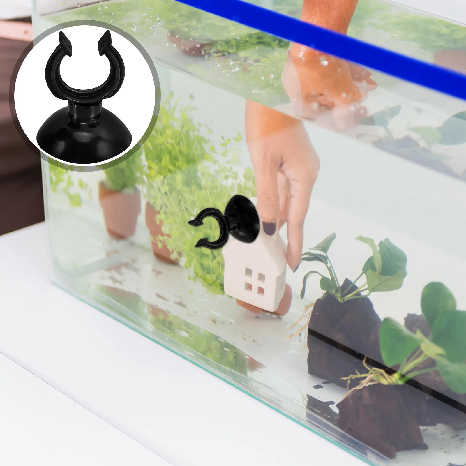 

28pcs Suction Cups Stable Reliable Easy Installation Aquarium Thermometer Heater Clips Fish Tank Accessories Pet Supplies