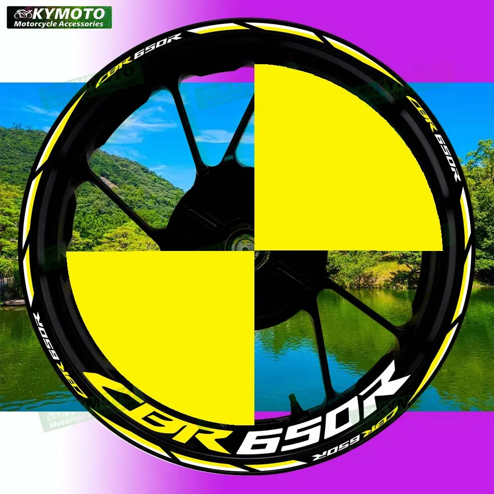 

Для Honda CBR650R CBR 650R аксессуары для мотоциклов 17-дюймовые наклейки на передние и задние колеса обтекатель светоотражающие наклейки украшения