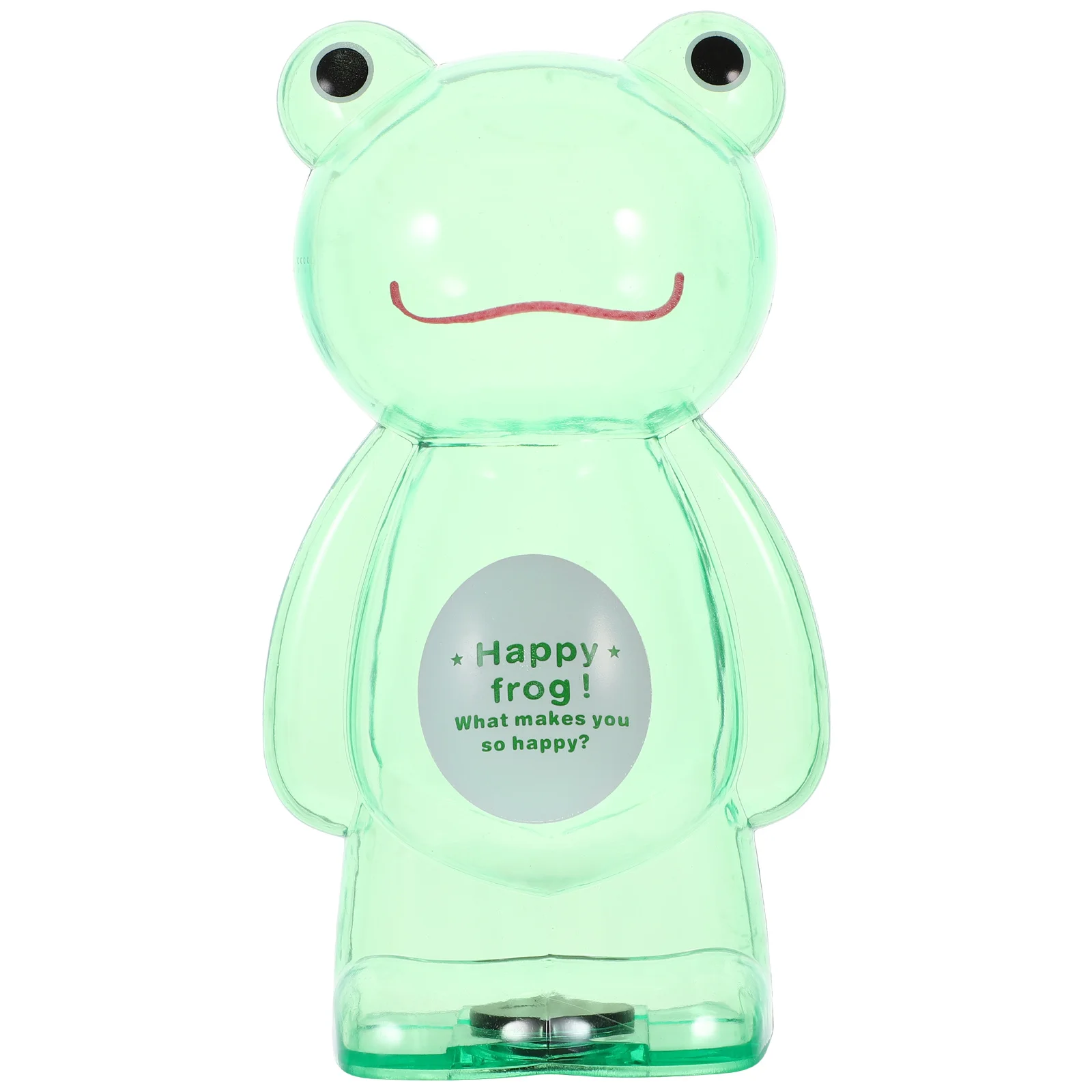 صندوق توفير المال على شكل ضفدع شفاف، حاوية عملات معدنية مبتكرة لسطح المكتب، صندوق تخزين عملي للعملات المعدنية للأطفال والأطفال #2