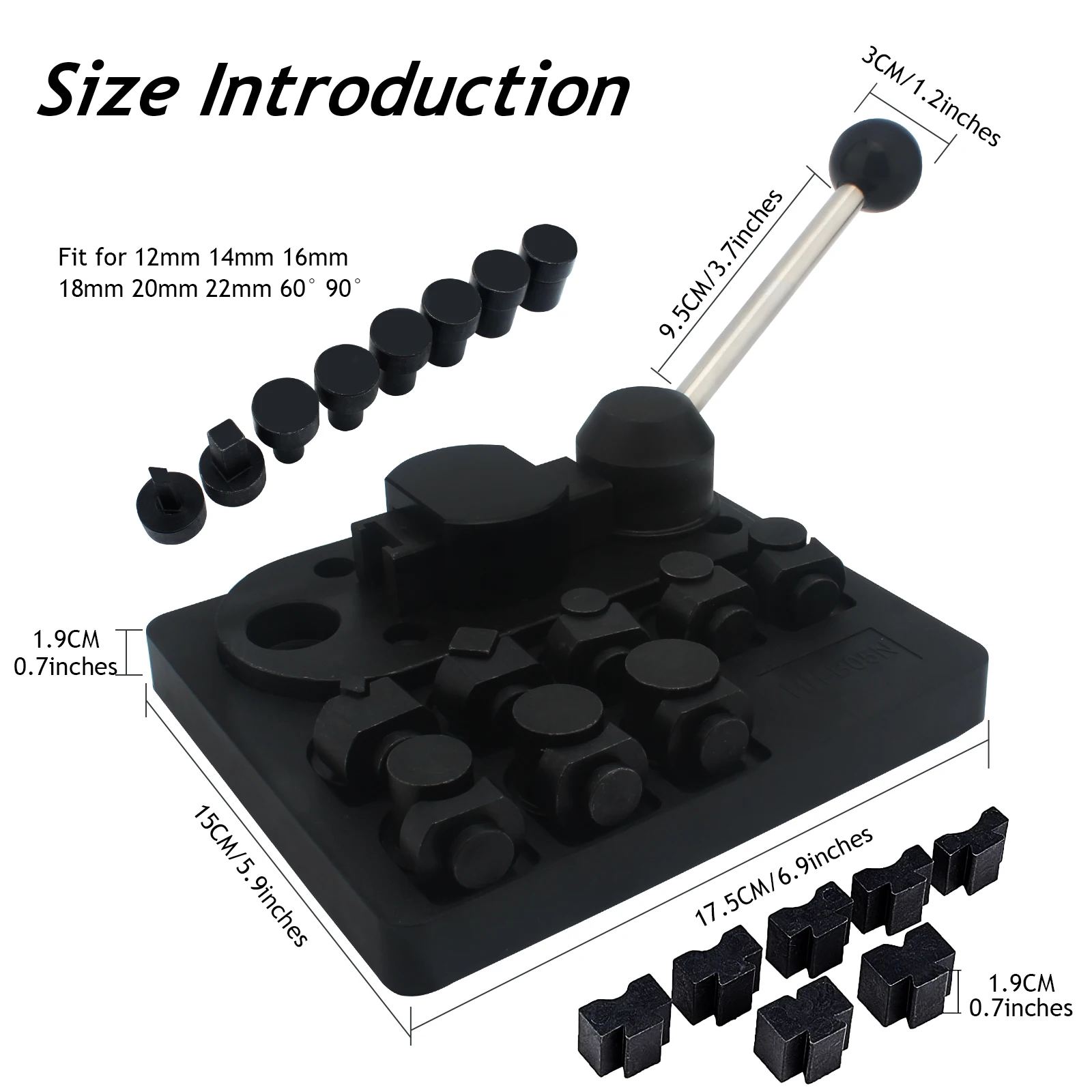 Ring Bending Machine Ring Bender with Nylon Dies Multi-Functional Ring Earring Bend Tool Ring Jewelry Making Repair Tools