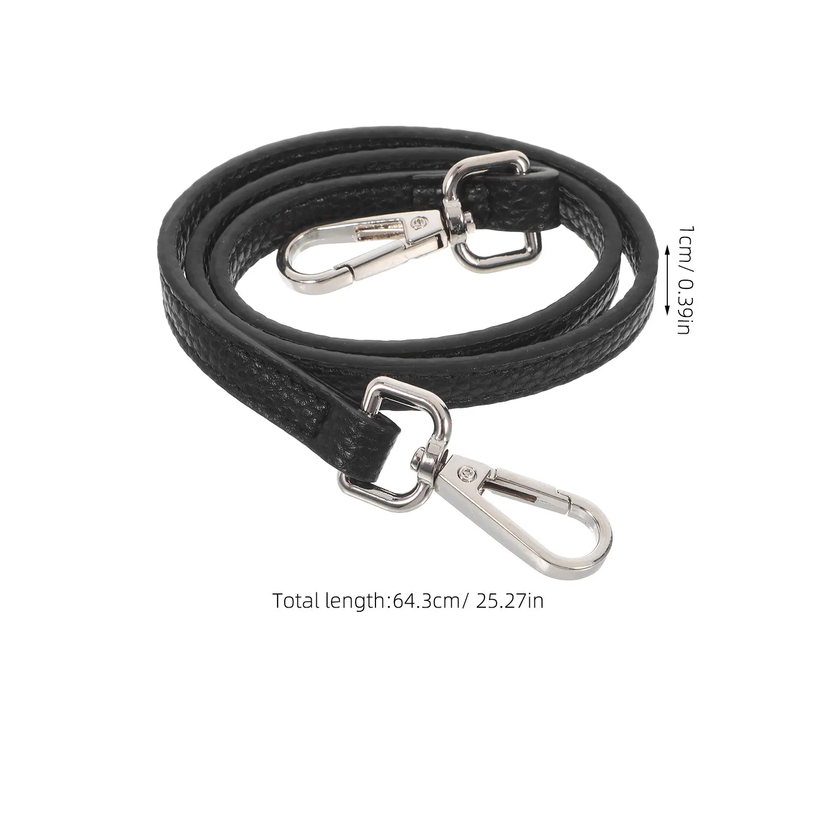 60Cm PU Replacement Strap for Handbag Shoulder Bag Tote Purse Crossbody Metal Swivel Clasp Comfort Fit Stylish Upgrade Eco