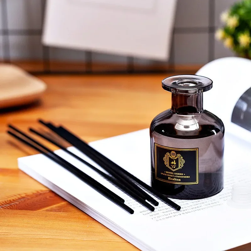 50ml Natural Aromatherapy Set Including 5 Black Vine Volatile Sticks Aromatherapy For Home Bedroom Bathroom Air Freshener Gift