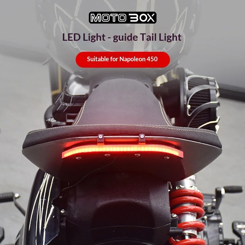 【Premium】For Napoleon 450 modified with LED three-in-one light guide taillights, daytime running lights, high-intensity brake li