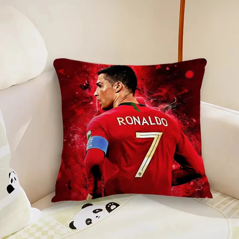 Cristiano Ronaldo Soccer Star Pillowcase - Decorative Throw Pillow for Living Room And Bedroom