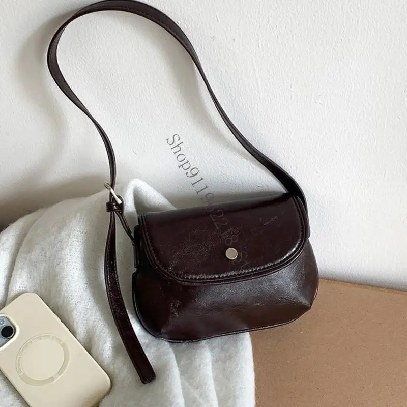 

Women Bag PU Leather Crossbody Bag Simple Shoulder Bag Korean Styles Handbag 066F