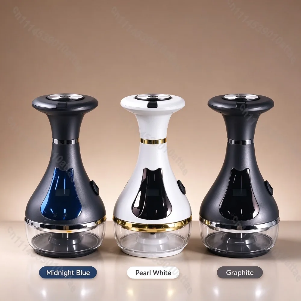 Electric Hookah Set Rechargeable Electronic Shisha Digital Display Glass Base Portable Hookah Kit With Travel Case For Party