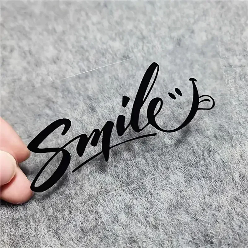

"Smile" Car Sticker - Waterproof & Sunscreen Resistant, Self-Adhesive Vinyl Decal for Vehicles, Motorcycles, Electric Cars