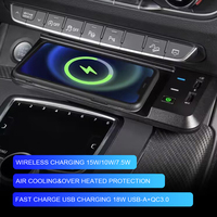 Car Charging Pad For Audi Q5 SQ5 2018-2021 15W Wireless Charger Fast Phone Charge Mobile Holder Accessories Interior