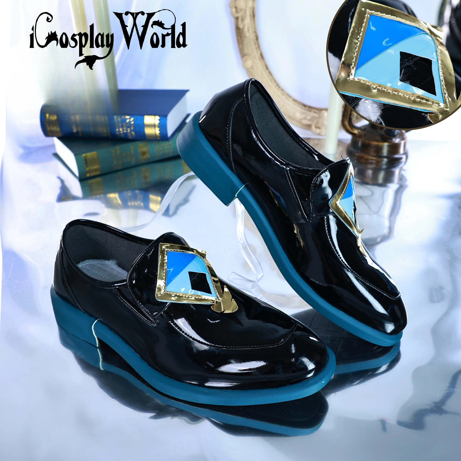 Honkai Star Rail Aventurine Cosplay Boots Comic Anime Halloween Party Game Cosplay Shoes Prop