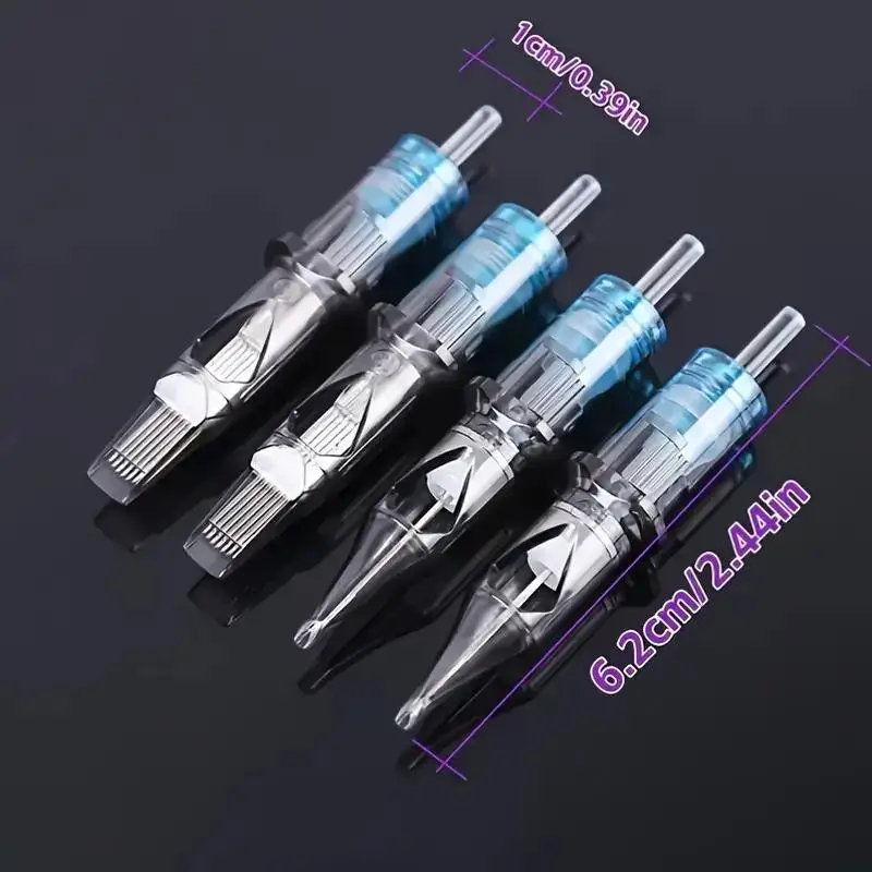 20PCS Disposable Tattoo Cartridge Needle Tools Tattoo Needles Round Liner ＆ Magnum(0.35mm needle)RL/RS/RM/M1