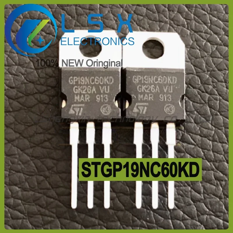 10pcs STGP19NC60KD GP19NC60KD TO-220 20A 600V New and Original