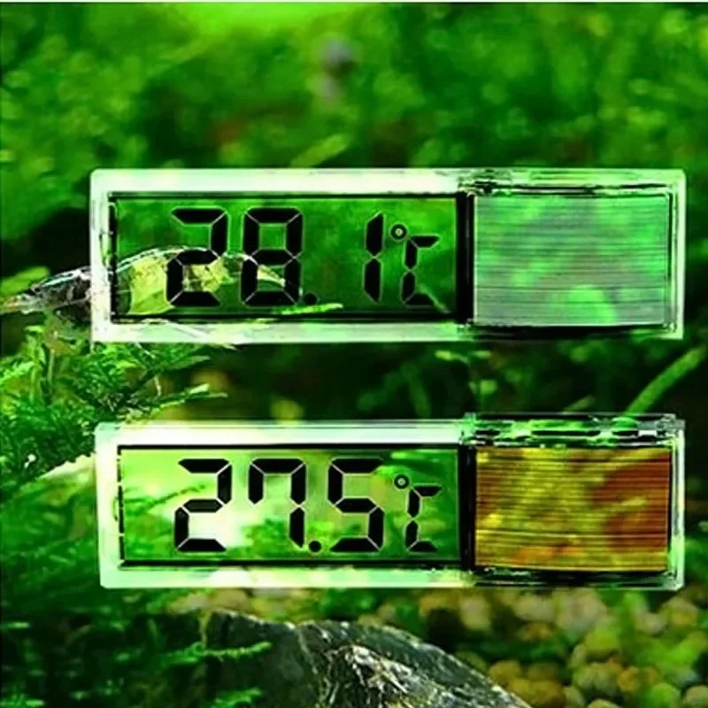 1/2/3/4Pcs Aquarium Thermometer Digital 3D Electronic Fish Tank Temperature Measurement Fish Tank Temp Meter Aquarium Accessorie
