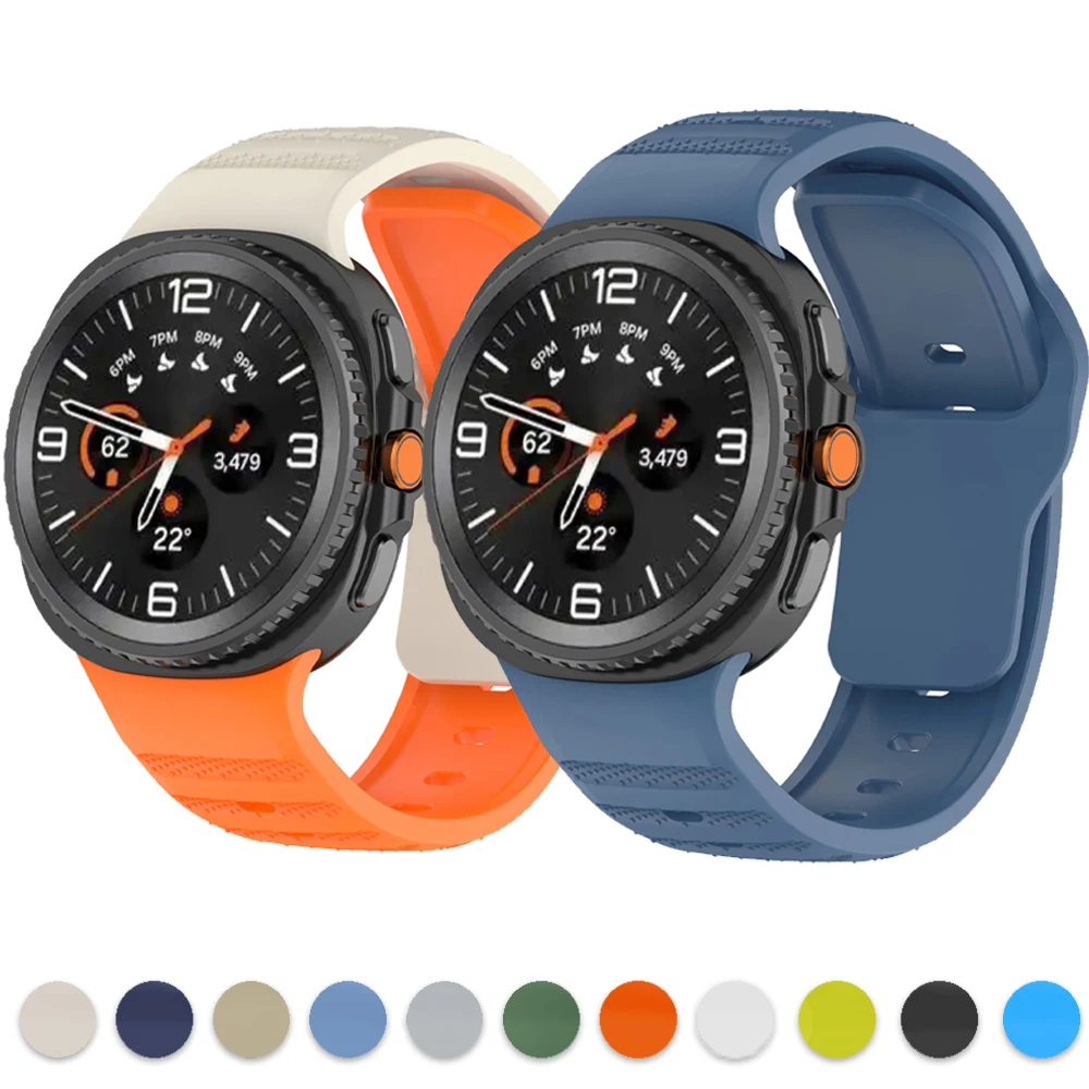 Silikonarmband für Samsung Galaxy Watch 8 Classic 46mm Original Armband Correa für Samsung Galaxy Watch 8 44mm 40mm Zubehör