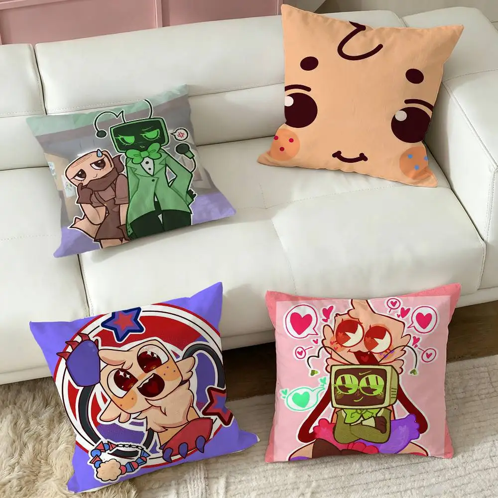 Dandys World Goob Vee Shelly-yy  Square Double-Sided printed Pillow Case Bedroom Bedside Pillow Sofa Cushion Cover
