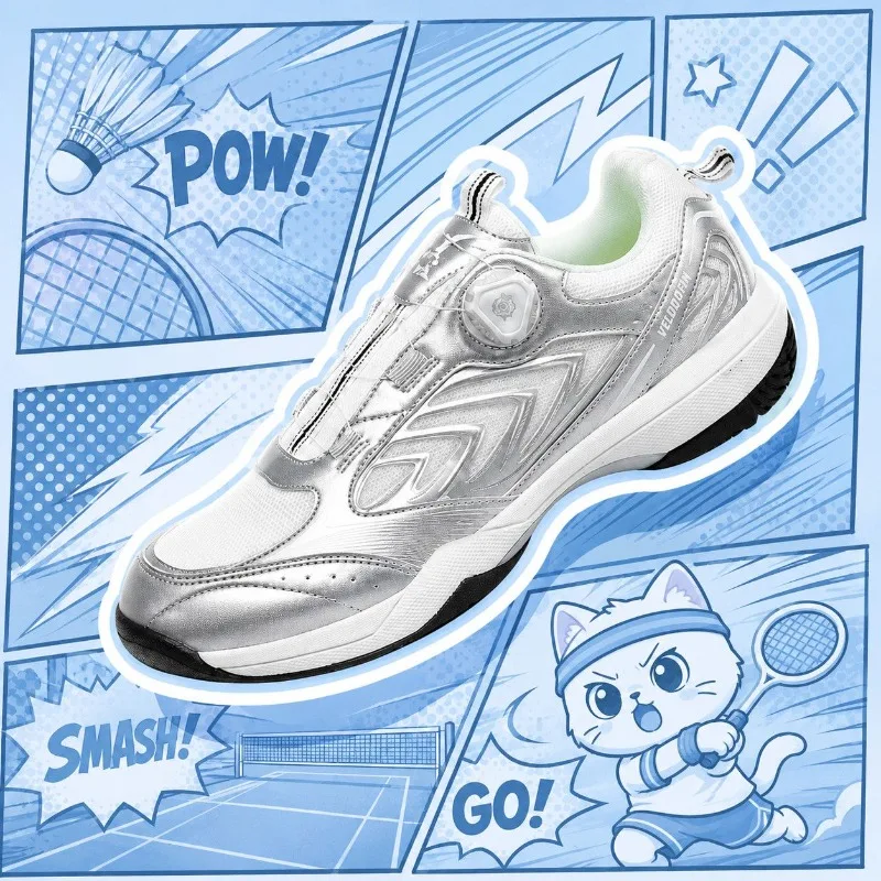 Professional Badminton Shoes for Men Women Carbon Plate Indoor Court Shoe Wearable Tennis Shoes Breathable Table Tennis Shoes