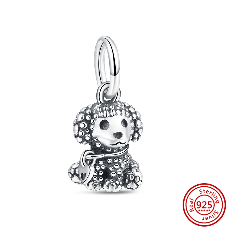 Hot Sale 925 Sterling Silver Animal Pig Sheep Bird Lucky Cat Beads Pendant DIY Charms Bracelet Accessories Surprise Jewelry Gift