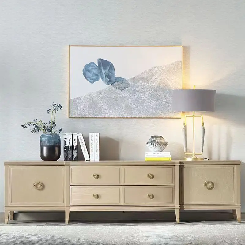 ving room modern light luxury decoration porch cabinet high PC and console game bedroom multi-pump bedside locker