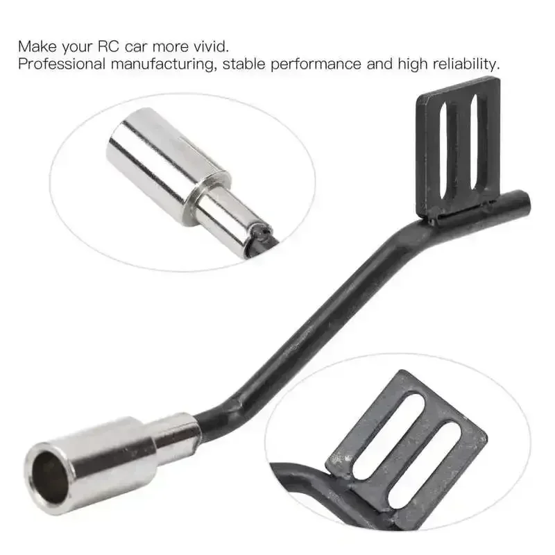 1 paio di accessori per tubi di scarico decorativi per simulazione auto RC in metallo per scx10 1/10