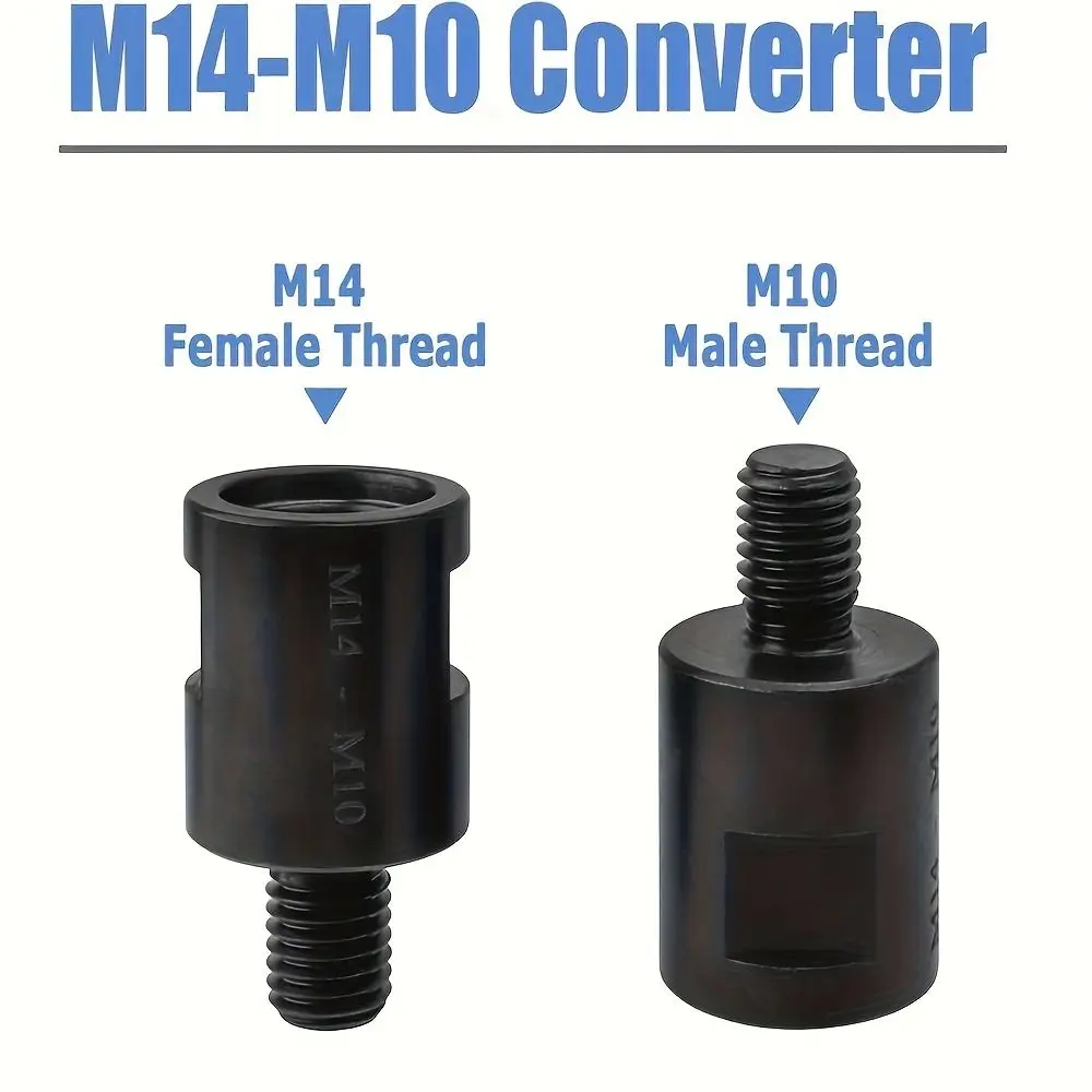 M 14 To M 10 Angle Grinder Adapter Multi-purpose 5/8-11 Thread Grinder Conversion Adapter Polished Surface Adaptive Shaft