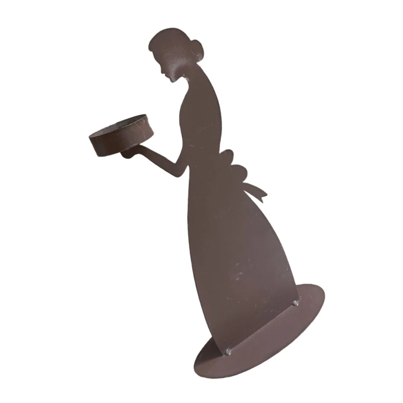 Decorative Stand Iron Taper Holders Sweet Maids Candlestick Holders for Garden,Dinning,Party Decorations