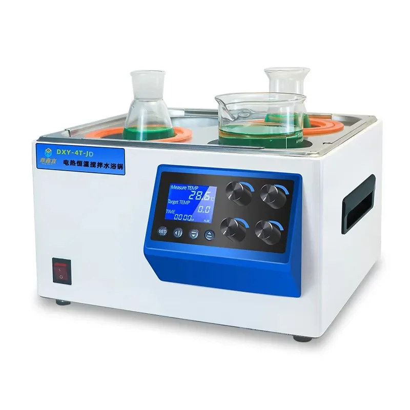 DXY Series Digital Thermostatic Water Bath with Magnetic Stirring, Constant Temperature Lab Water Bath Pot with Anti-Dry Burn, T