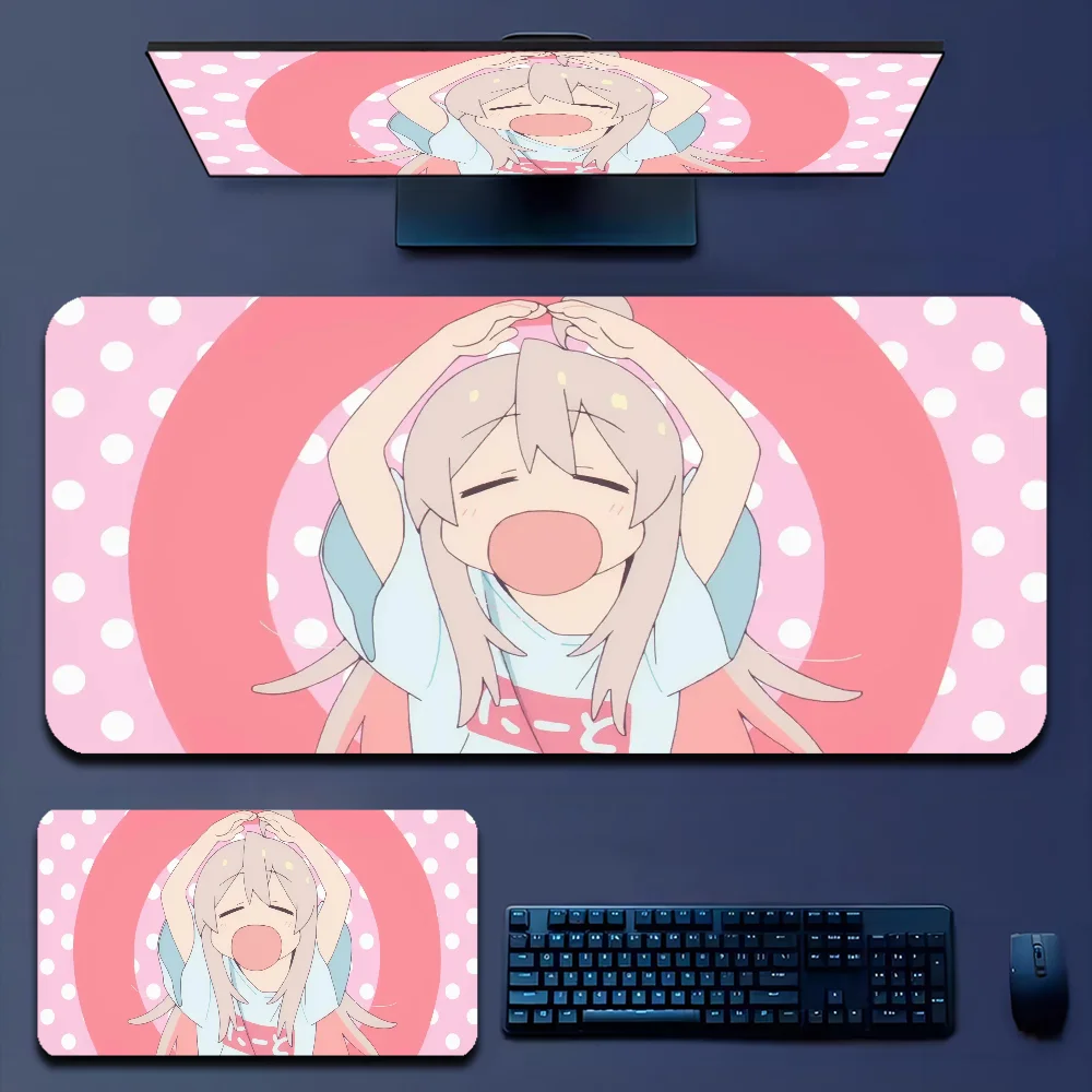 Onimai I am Now Your Sister Floor Mat 80x30cm XL Lockedge Office Computer Desk Mat Table Keyboard Big Mouse Pad Laptop Cushion