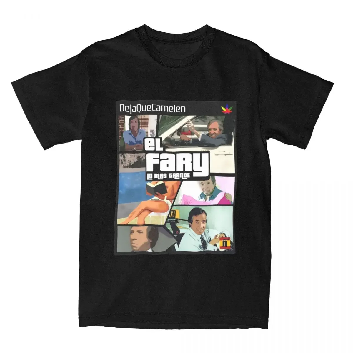 Camiseta de calle, camisetas de El Fary, camiseta de ocio española para adultos, ropa básica informal de manga corta Y2K para playa