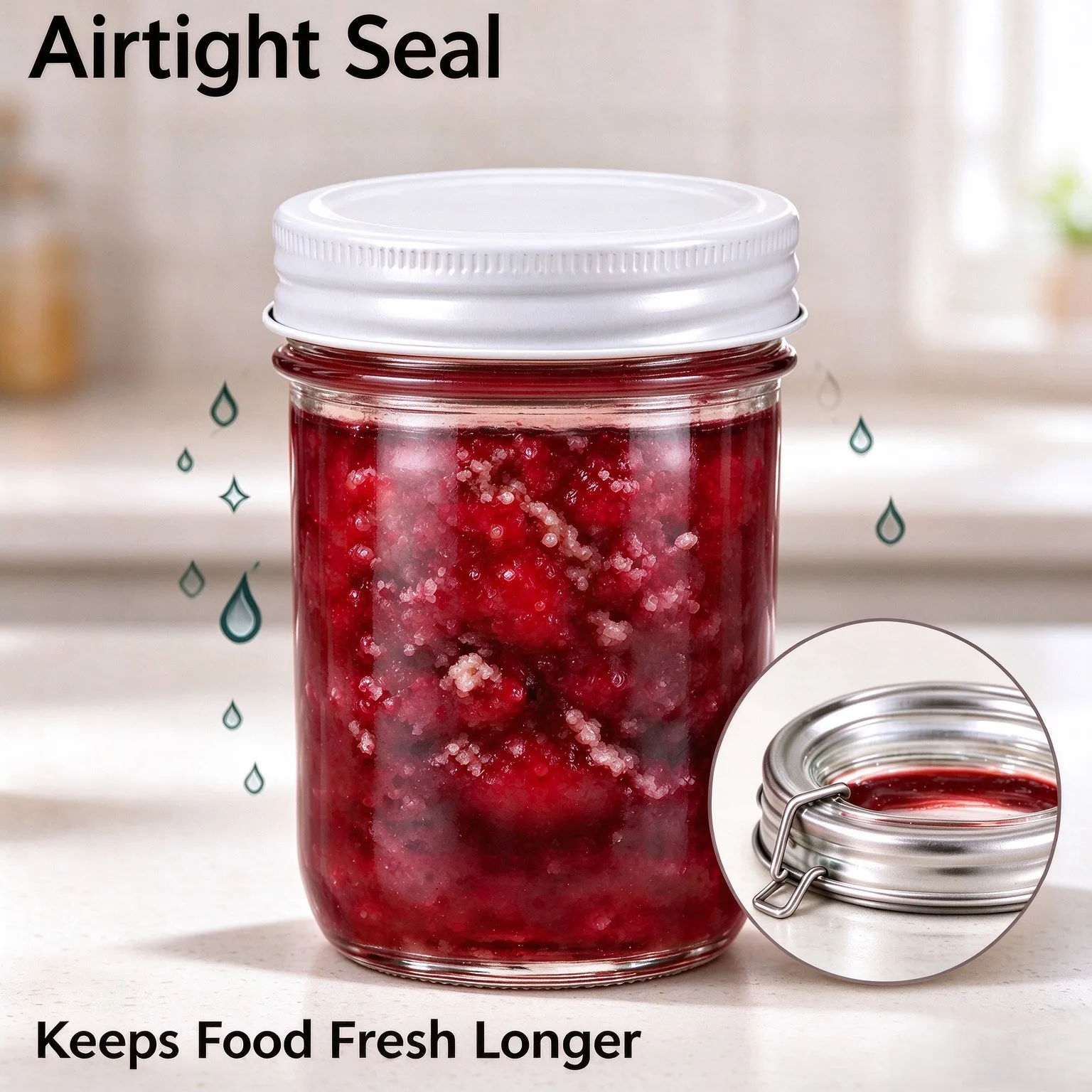 Regular Mouth Canning Lids, Food Grade Tinplate Mason Jar Lids With Red Plastisol Gasket, Airtight Reusable Jar Covers For Home Canning, Jam, Pickles, Food Storage