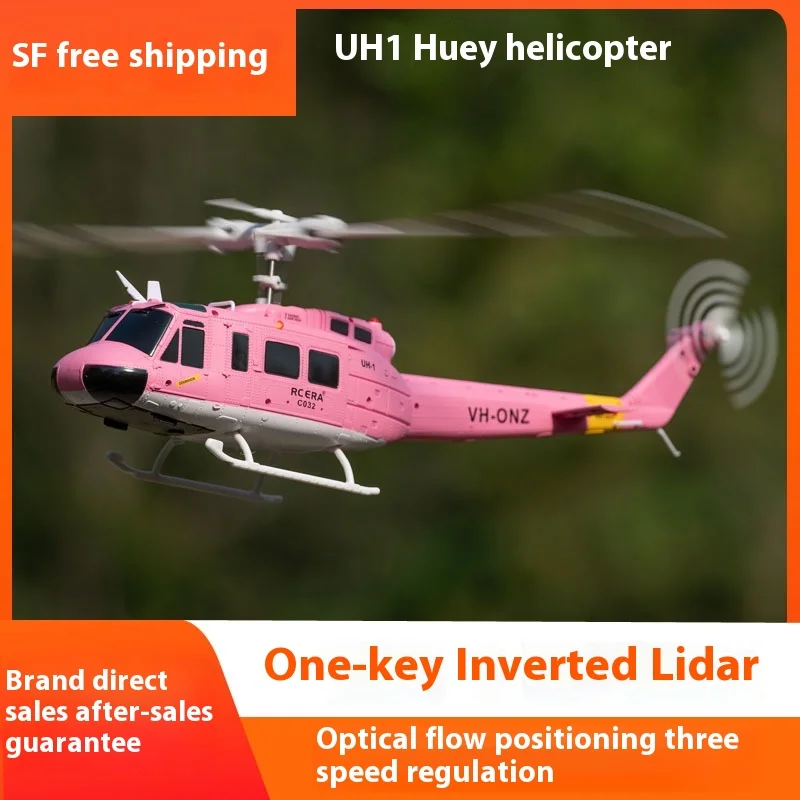 Rcera Uh1 Huey Rc Helicopter Six Channel Stunt Simulation Model Uav Optical Flow Positioning One Key Inverted Lidar 1 48 Scale