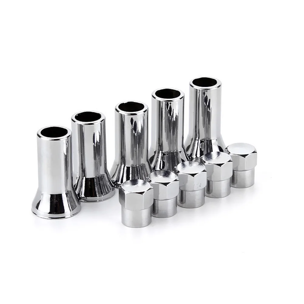 

2 Sets Tr414ac Decoration Tire Valves Stem Sleeves Car Caps Wheel Aluminum Alloy and