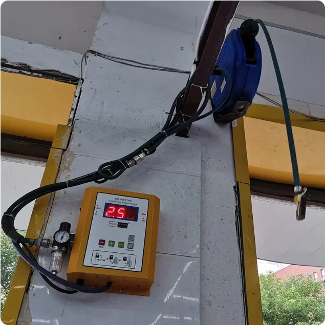 Auto Digital Tire Inflator with Display, Wall Mounted Air Pump for Car Service & Gas Station