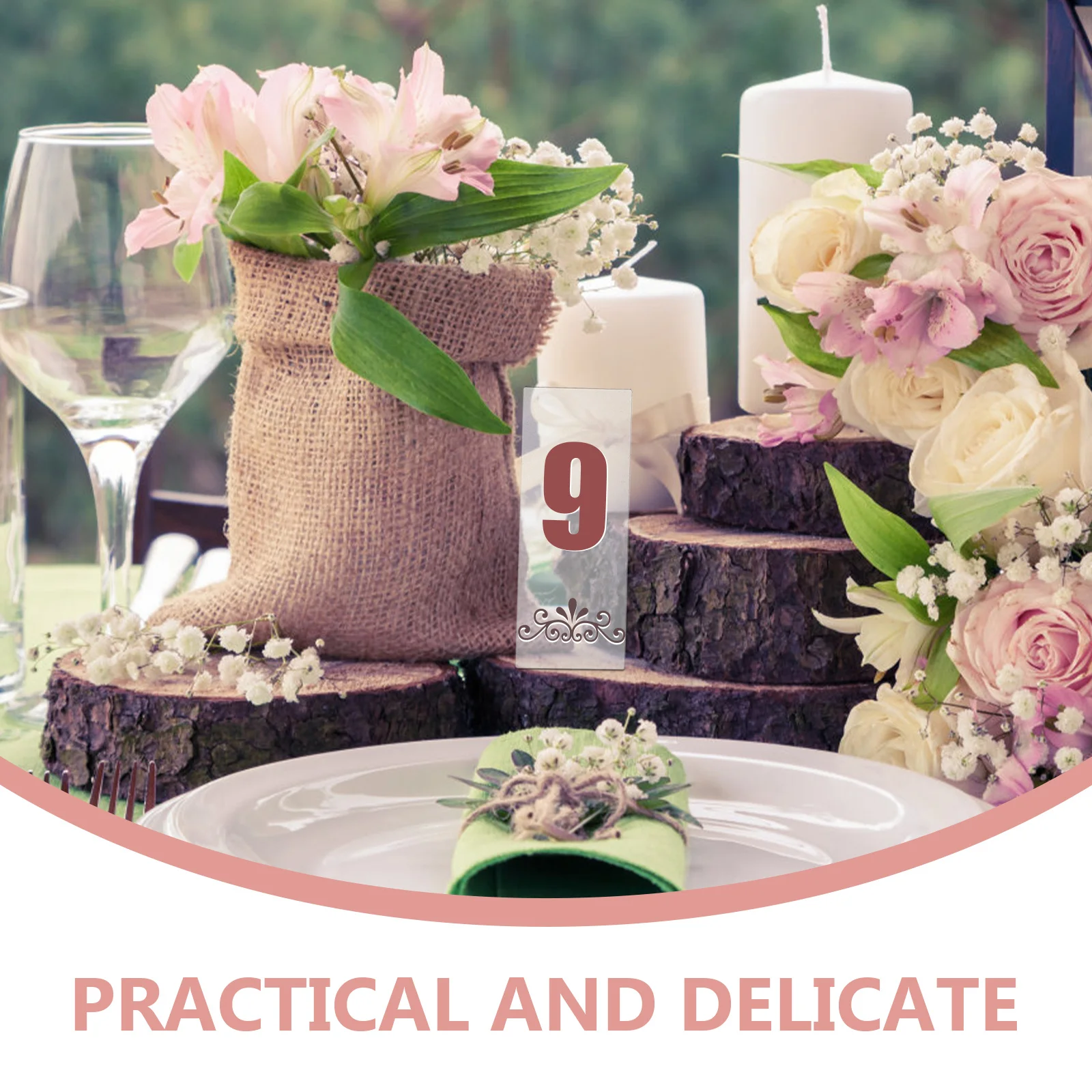 

25Pcs Acrylic Place Cards Blank Seating Cards Durable for Wedding Table Setting Party Birthday Place Name Plate Wedding