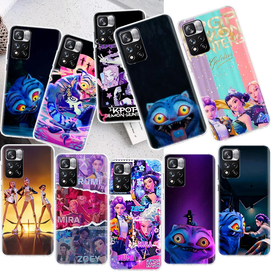 Чехол для телефона K-Kpop D-Demon Hunters для Redmi Note 11 11S 11T 11E 10S 10 Note 12S 12 Pro Plus 9S 9T 9 8T 8 7 Pro Capa Coque Fundas