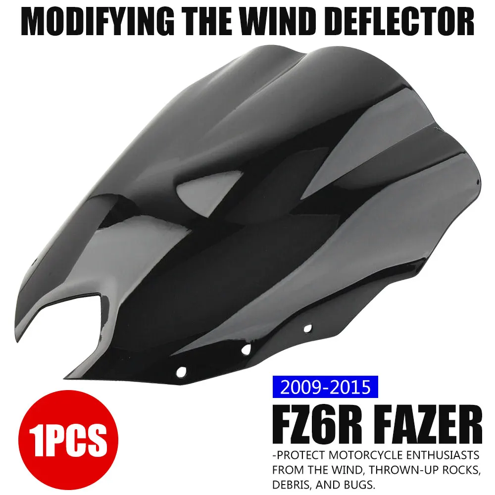 

Front Windscreen Windshield Wind Screen ABS for FZ-6R 2009-2015 10 Black