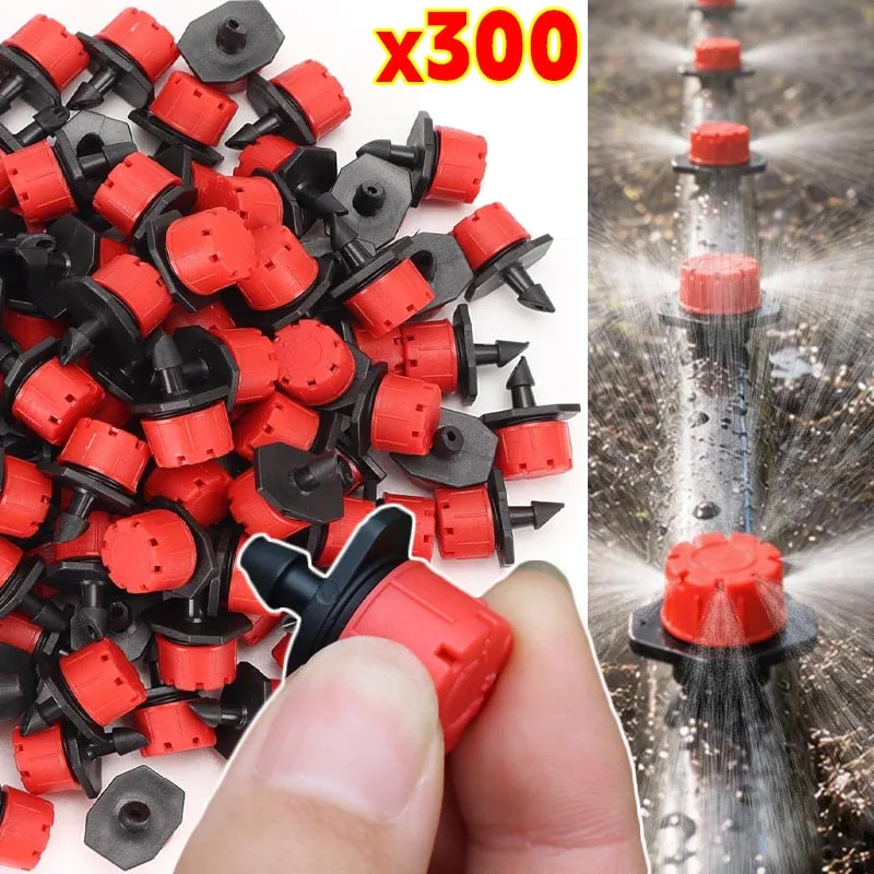 8-Hole Drip Irrigation Emitter Drip Irrigation Tubing Adjustable Water Flow Drippers Garden Hose Nozzles Irrigation Drippers