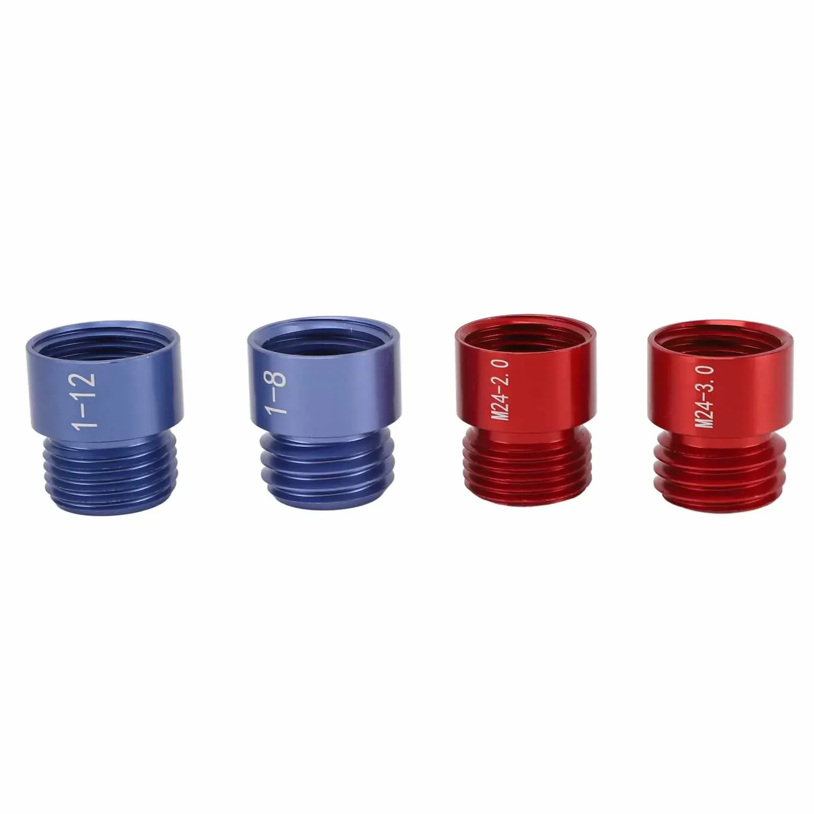 44pcs Nut and Bolt Thread Checker Red Blue Nut and Bolt Size Gauge Inch  Nut and Bolt Identifier Gauge Set