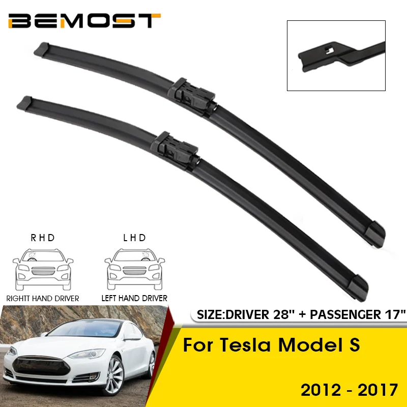 Car Wiper Blade For Tesla Model S 2012-2017 Windshield Windscreen Front Window Blades 28\