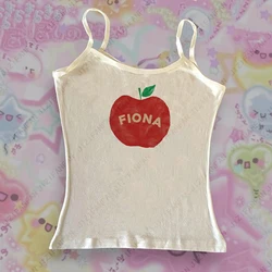 Punk Top Women's Letter Print Y2k style Crop Top Gothic Streetwear Slim Sexy Grunge Baby Tee E-Girls Clothes Aesthetic Cute