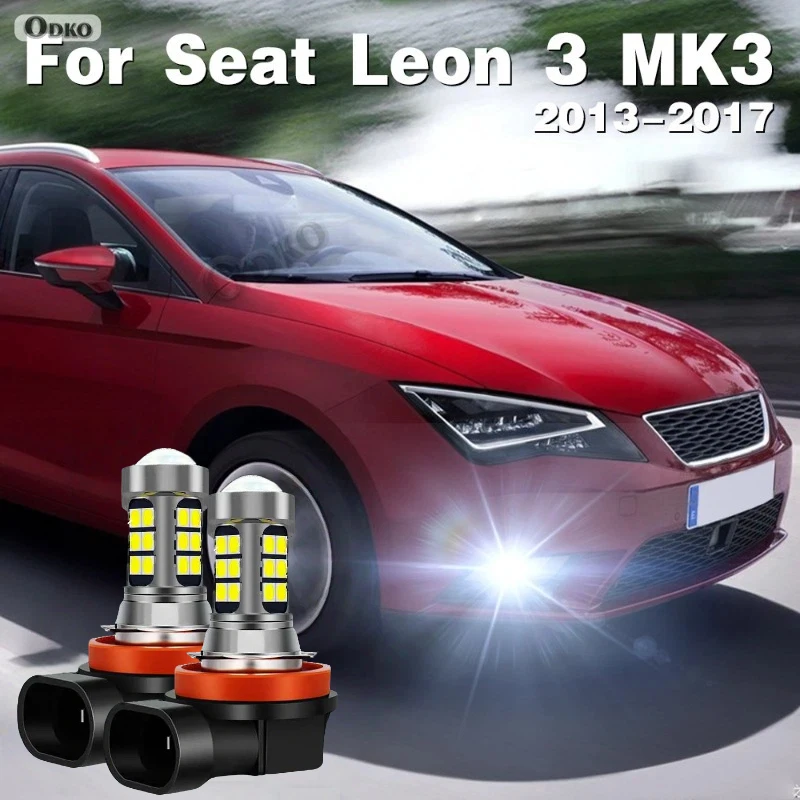 LED Front Fog Lamp Car Light For Seat Leon 3 MK3 2013 2014 2015 2016 2017 Accessories Automobiles, Parts & Accessories