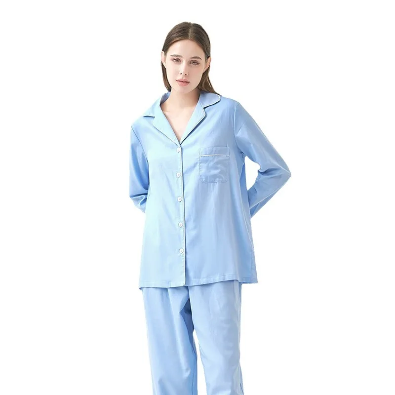 Spwear da donna lungo in puro cotone Sve sciolto comodo primavera autunno transfrontaliero Sle V-Ne seta traspirante...