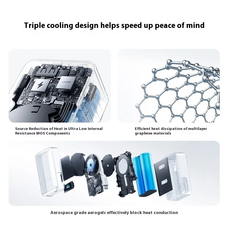 앤커 S1 45W 10000mAh 고속 휴대용 충전기 235g 경량 Anker A1638 보조배터리 70CM 데이터 케이블 Type-C USB-A 노트북 PC …
