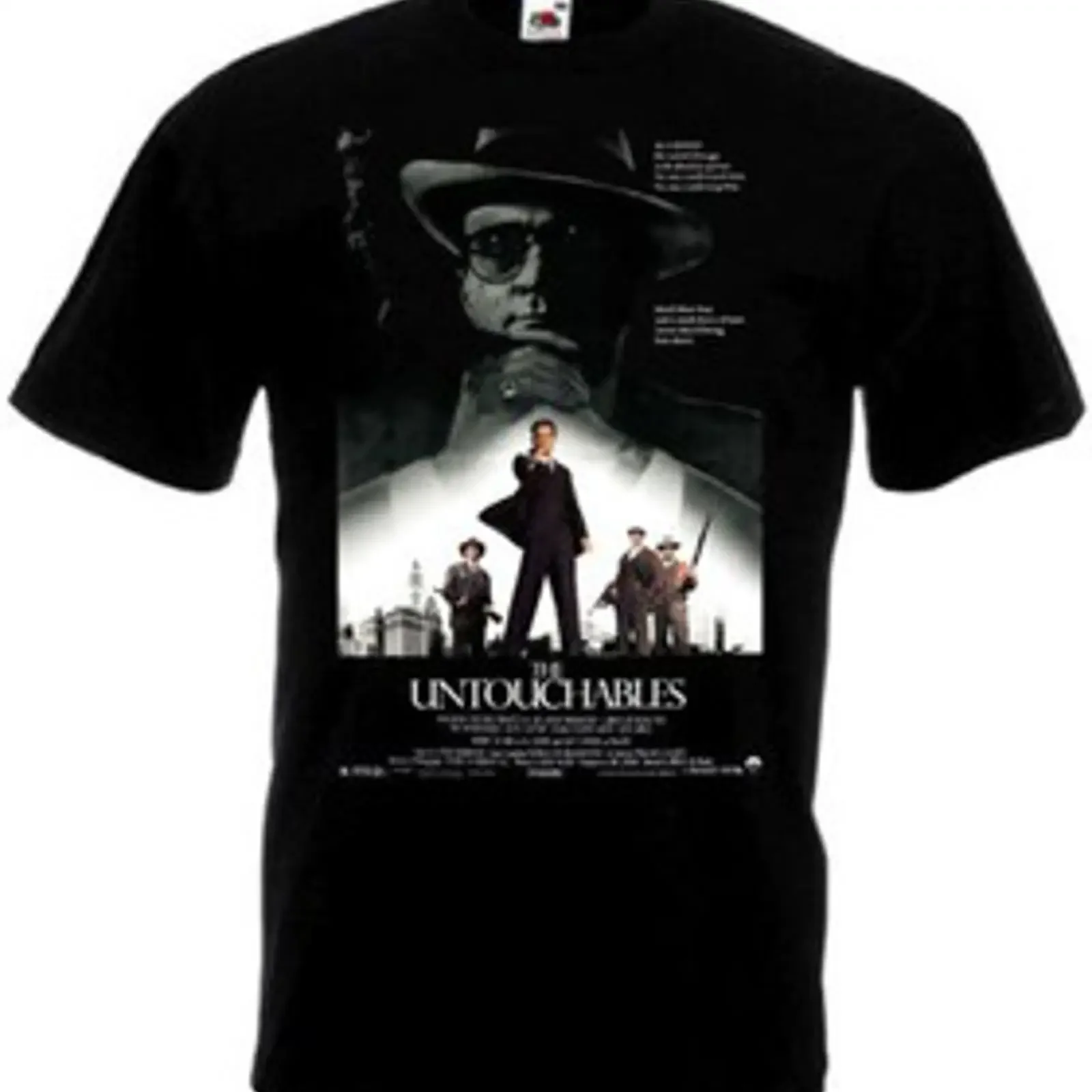 Camiseta negra con póster de película THE INTOCABLES todas las tallas vintage Washed Versatile Stylish Casual graphic fashion