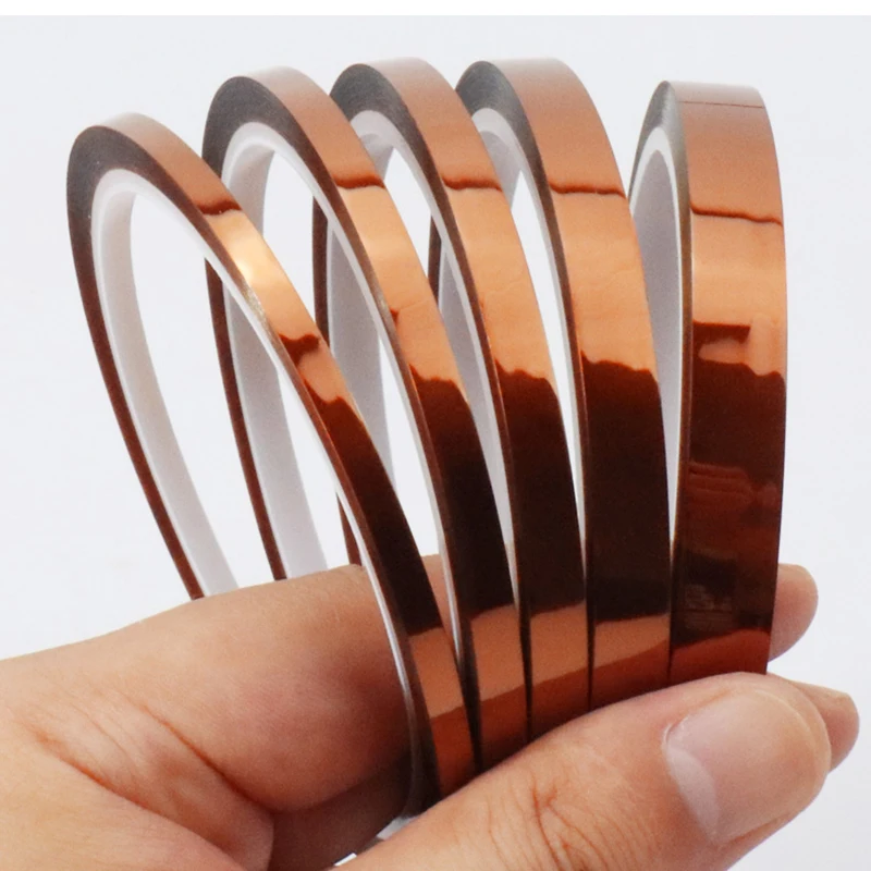High Temperature Heat Tape 4-150mm width 26m/66m Length PI Insulation Adhesive Tape Electronics Board Battery Protection