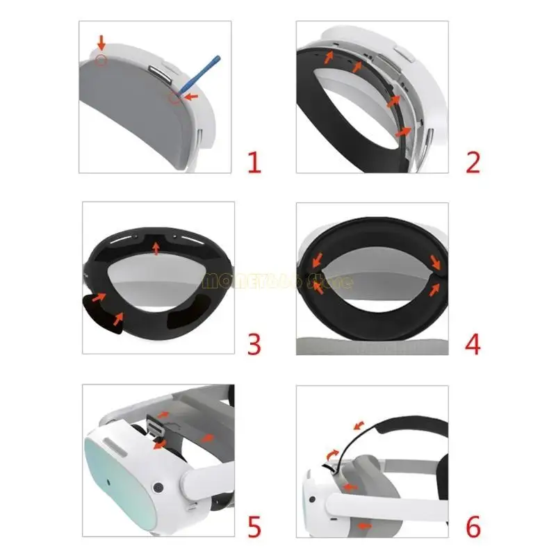 Correa cabeza F62C para accesorios reemplazo banda para cabeza Pico4 Comodidad mejorada