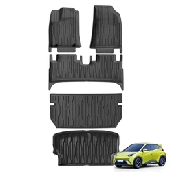 for BYD Dolphin Surf / SEAGULL 2023 2024 Car Floor Mats Cargo Liner Trunk Pad TPE 3D Foot Mat All Weather Black