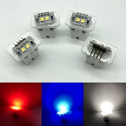 Red/White/Blue LED inner door debris box lamp Ambient storage box light 2-smd buld Brightness upgrade For Audi A3 A4 A5 A6 A7 A8