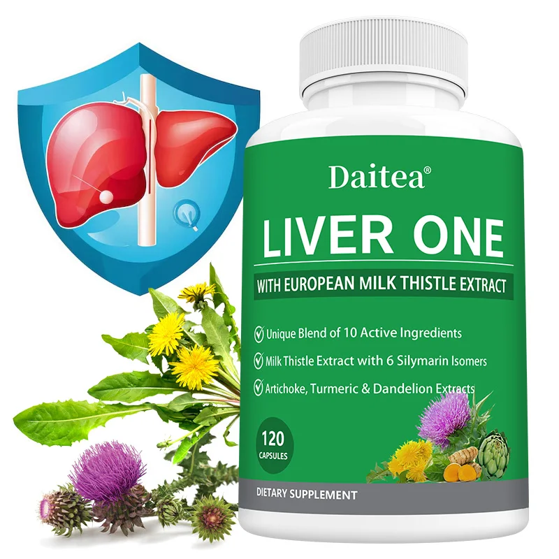 

Milk Thistle + Beetroot & Dandelion Capsules - for Liver Health, Supports Liver Detox and Cleanse, Promotes Digestive Health